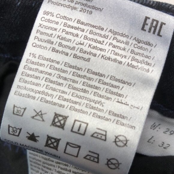 MENS ONLYamp; SONS DARKWASH SLIM FIT JEANS 29x32 LIKE NEW - Picture 14 of 16